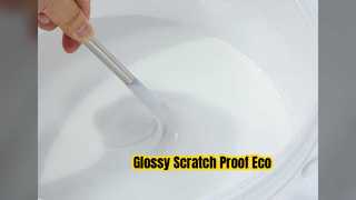 Błyszcząca, odporna na zarysowania powłoka na bazie wody