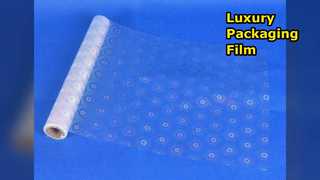 Luksusowa folia na pudełko upominkowe z teksturowanym, brokatowym, matowym wytłoczeniem