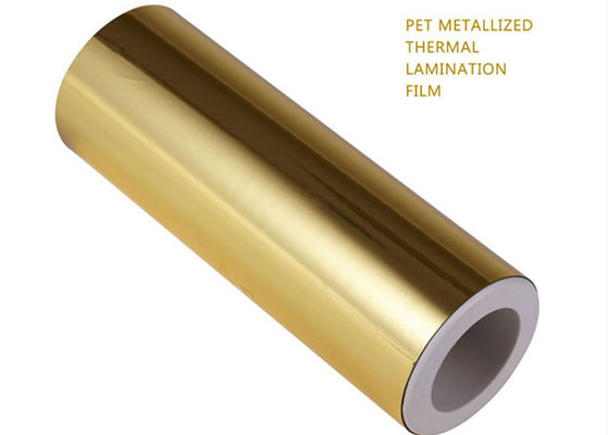 Good price 1 cala dobra wytrzymałość metalizowana folia termiczna złota srebrna aluminium PET film rolka w Internecie
