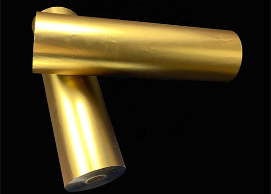 Good price 25 Mikrometrowe rolki folii termicznej poliestrowej metalizowanej z aluminium do drukowania tworzyw sztucznych 3000m w Internecie
