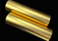 Złote poliestrowe opakowania z folii PET 1500 mm do laminowania kartonu