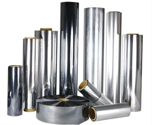 Good price Metaliczny blask Wysoka wytrzymałość na rozciąganie Aluminiowy metalizowany film laminacyjny termiczny do kosmetyków Długość opakowania 200-3000m w Internecie