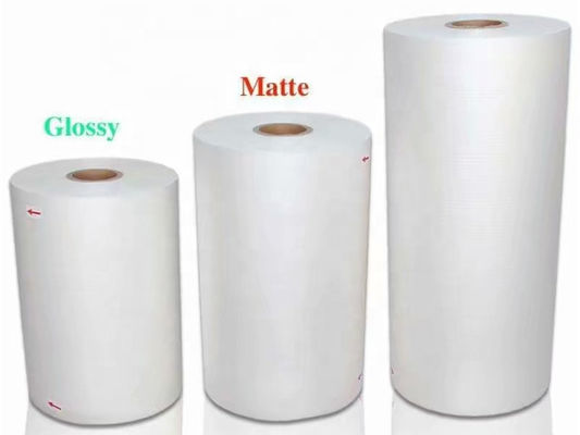 Good price 30mic Matte Bopp Termiczna folia laminowana Rolka 20 Mic 3600m Długość w Internecie